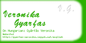 veronika gyarfas business card
