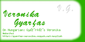 veronika gyarfas business card